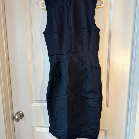 NEW Altuzarra for Target Black &Gold Embroidered Side Slit Sleeveless MIDI Dress - Picture 5 of 11